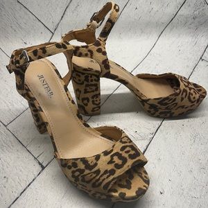 Cheetah Platform Heels 4”